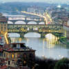 Firenze, panorama del Fiume Arno.