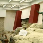 Ancient Wall inside Hellenic Maritime Museum of Piraeus.