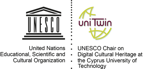 Logo UNESCO - Chair on Digital Cultural Heritage at the Cyprus University of Technology.